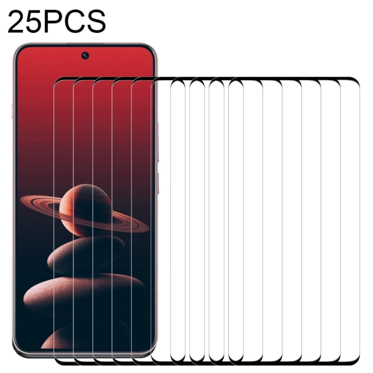 For OnePlus 13 25pcs 9H HD 3D Curved Edge Tempered Glass Film(Black) - OnePlus Tempered Glass by PMC Jewellery | Online Shopping South Africa | PMC Jewellery | Buy Now Pay Later Mobicred