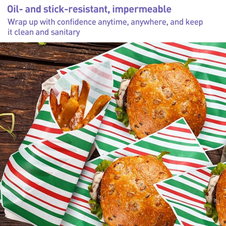 100sheets / Pack Striped Baking Greaseproof Paper Food Placemat Paper, size: 30x30cm(Purple) - Retail Packaging by PMc TechLife | Online Shopping South Africa | PMc TechLife | Buy Now Pay Later Mobicred