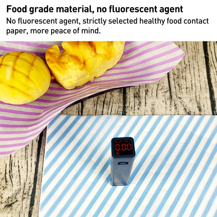 100sheets / Pack Striped Baking Greaseproof Paper Food Placemat Paper, size: 30x30cm(Green) - Retail Packaging by PMc TechLife | Online Shopping South Africa | PMc TechLife | Buy Now Pay Later Mobicred