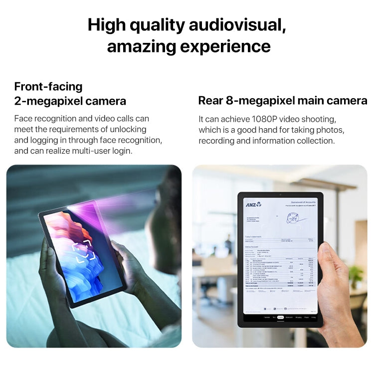 Lenovo K9 WiFi Tablet, 4GB+64GB, 9 inch Android 12, MediaTek Helio G80 Octa Core, Support Face Identification(Grey) - free shipping - PMC TechLife - Order now!