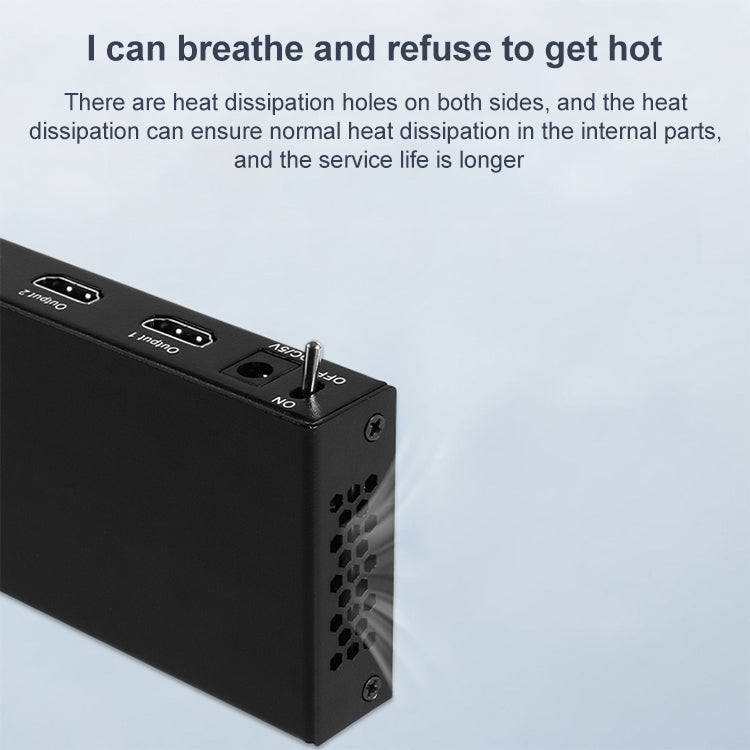 Measy SPH104 1 to 4 4K HDMI 1080P Simultaneous Display Splitter(UK Plug) - free shipping - PMC Jewellery - Order now!