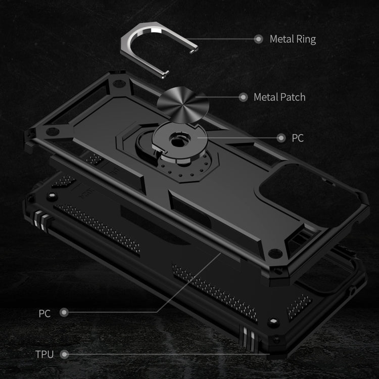 For Motorola Moto G Play 5G 2024 Shockproof TPU + PC Phone Case with Holder(Black) - Motorola Cases by PMC Jewellery | Online Shopping South Africa | PMC Jewellery | Buy Now Pay Later Mobicred