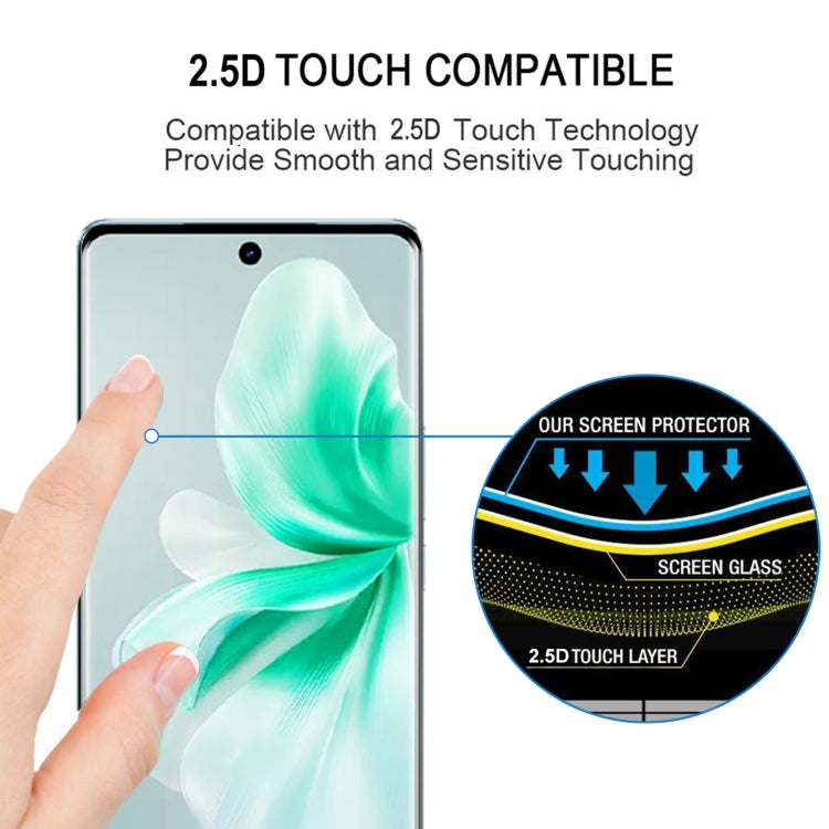 For vivo V30 / V30 Pro 3D Curved Edge Full Screen Tempered Glass Film - vivo Tempered Glass by PMC TechLife | Online Shopping South Africa | PMC TechLife | Buy Now Pay Later Mobicred