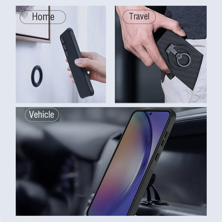 For Samsung Galaxy A55 NILLKIN Frosted Shield Pro Magnetic Phone Case(Black) - free shipping - PMC TechLife - Order now!