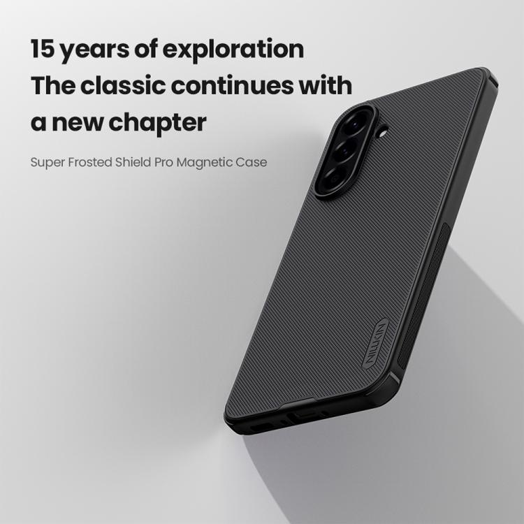 For Samsung Galaxy A56 5G NILLKIN Frosted Shield Pro Magnetic Phone Case(Black) - Galaxy Phone Cases by NILLKIN | Online Shopping South Africa | PMc TechLife | Buy Now Pay Later Mobicred