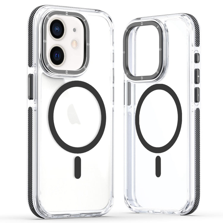 For iPhone 11 Dual-Color Clear Acrylic Hybrid TPU MagSafe Phone Case(Black) - free shipping - PMC TechLife - Order now!