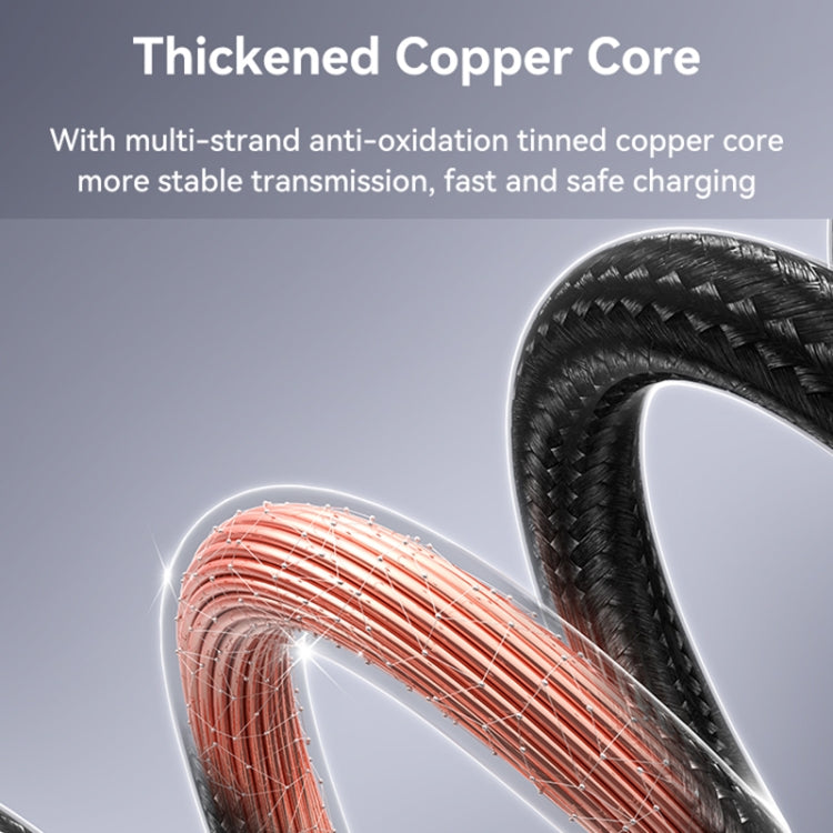 USAMS US-SJ671 Type-C To Type-C 100W Fast Charge Digital Display Data Cable, Length: 1.2m(Black) - USB-C & Type-C Cable by USAMS | Online Shopping South Africa | PMC TechLife | Buy Now Pay Later Mobicred