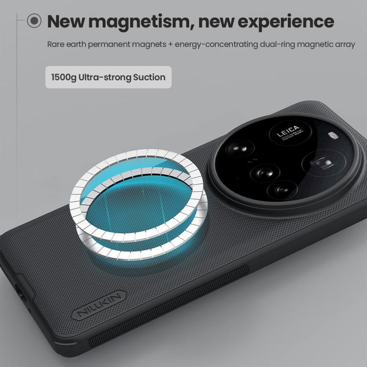 For Xiaomi 15 Ultra NILLKIN Super Frosted Shield Pro MagSafe Magnetic Phone Case(Black) - free shipping - PMc TechLife - Order now!
