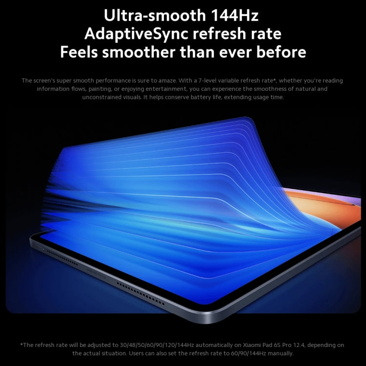 Xiaomi Pad 6S Pro 12.4 inch, 8GB+256GB, HyperOS Qualcomm Snapdragon 8 Gen2 Octa Core, 10000mAh Battery(Black) - free shipping - PMc TechLife - Order now!
