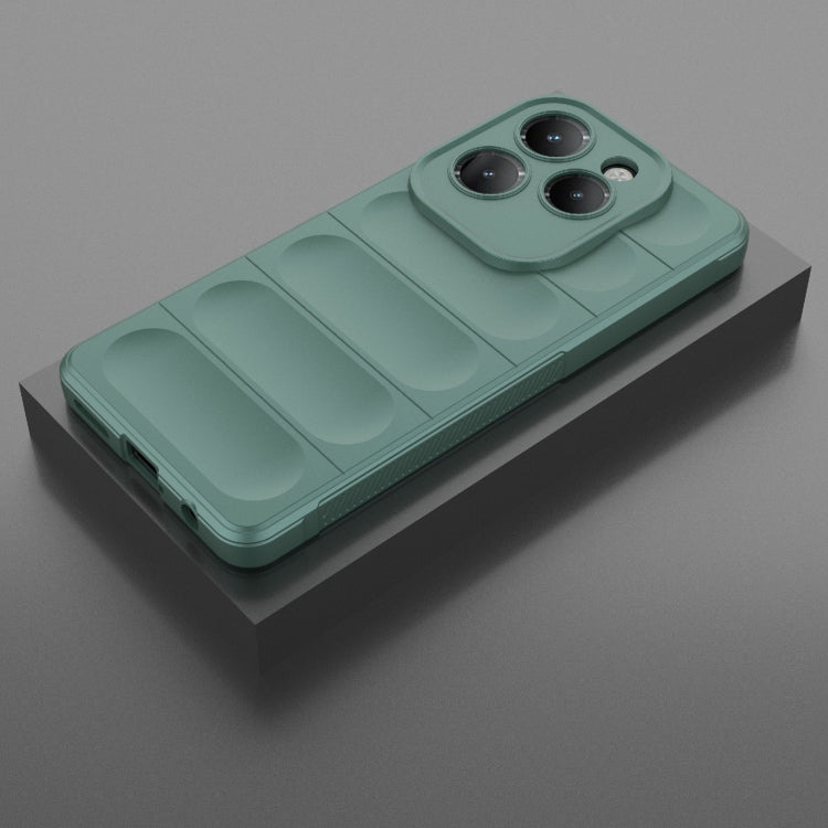 For Infinix Hot 40 Pro / Hot 40 Magic Shield TPU + Flannel Phone Case(Dark Green) - free shipping - PMC TechLife - Order now!