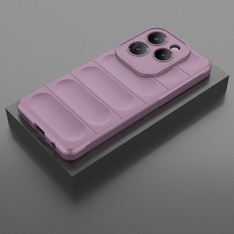 For Infinix Hot 40 Pro / Hot 40 Magic Shield TPU + Flannel Phone Case(Purple) - Infinix Cases by PMC TechLife | Online Shopping South Africa | PMC TechLife | Buy Now Pay Later Mobicred