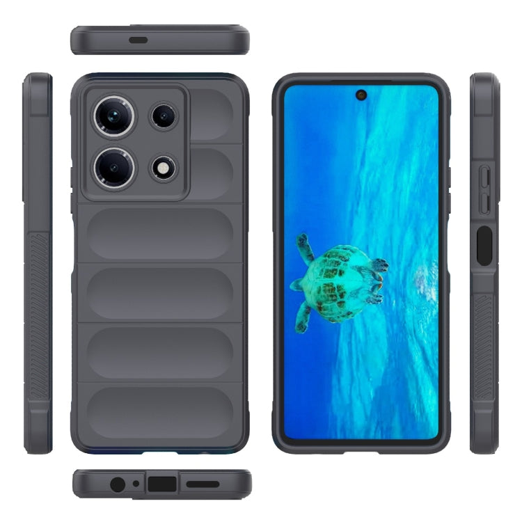 For Infinix Note 30 4G Magic Shield TPU + Flannel Phone Case(Dark Grey) - Infinix Cases by PMC TechLife | Online Shopping South Africa | PMC TechLife | Buy Now Pay Later Mobicred