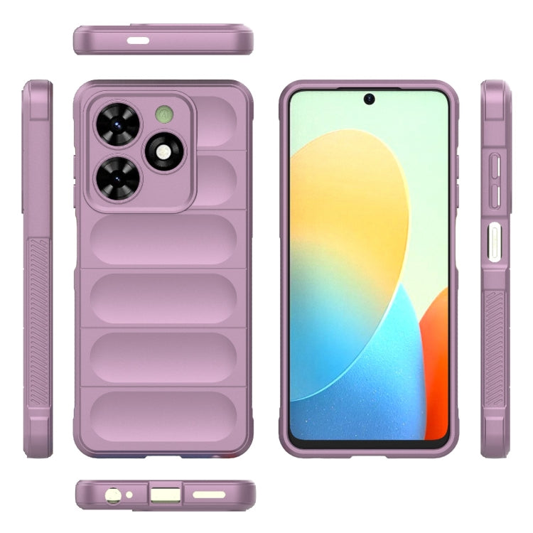 For Tecno Spark Go 2024 / 20C / Pop 8 Magic Shield TPU + Flannel Phone Case(Purple) - Tecno Cases by PMC Jewellery | Online Shopping South Africa | PMC Jewellery | Buy Now Pay Later Mobicred