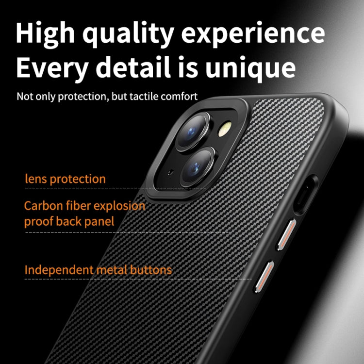 For iPhone 14 MagSafe Kevlar Fiber Shockproof Phone Case(Black) - iPhone 14 Cases by PMC TechLife | Online Shopping South Africa | PMC TechLife