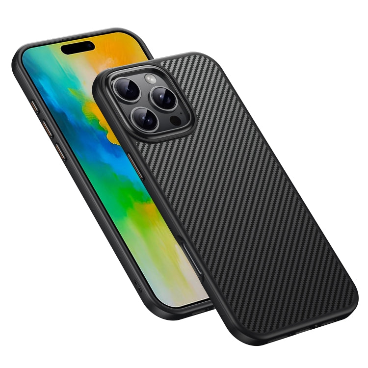 For iPhone 16 Pro Kevlar Fiber Shockproof MagSafe Phone Case(Black) - iPhone 16 Pro Cases by PMC TechLife | Online Shopping South Africa | PMC TechLife | Buy Now Pay Later Mobicred