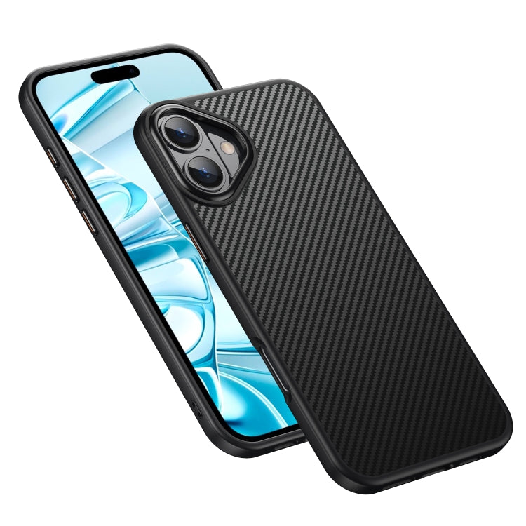 For iPhone 16 Plus Kevlar Fiber Shockproof MagSafe Phone Case(Black) - iPhone 16 Plus Cases by PMC TechLife | Online Shopping South Africa | PMC TechLife | Buy Now Pay Later Mobicred
