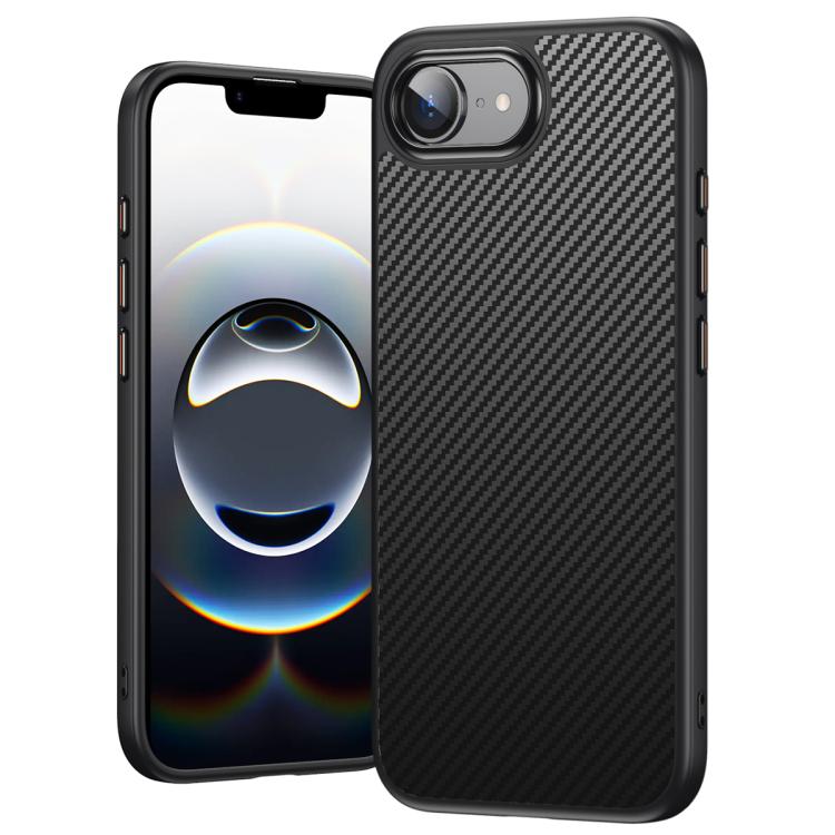 For iPhone 16e Kevlar Fiber Shockproof MagSafe Phone Case(Black) - free shipping - PMC TechLife - Order now!