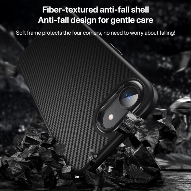 For iPhone 16e Kevlar Fiber Shockproof MagSafe Phone Case(Black) - free shipping - PMC TechLife - Order now!