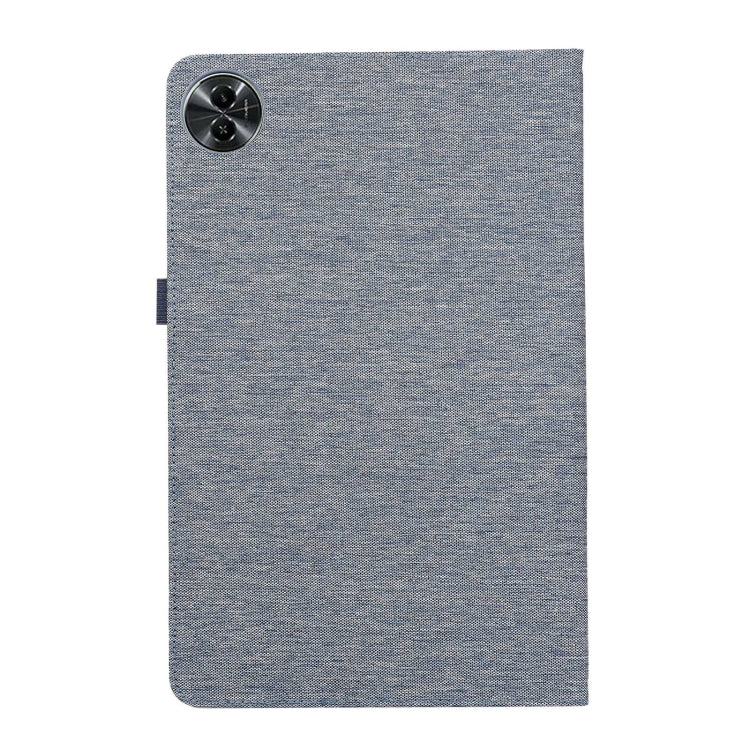For Honor MagicPad 2 12.3 Fabric Texture Horizontal Flip Leather Tablet Case(Blue) - Honor by PMC TechLife | Online Shopping South Africa | PMC TechLife | Buy Now Pay Later Mobicred
