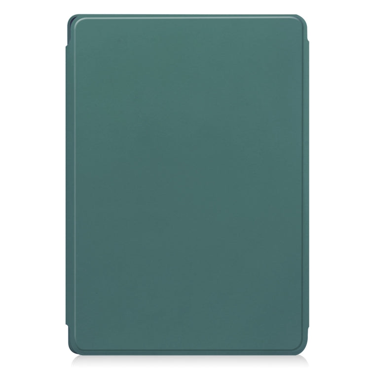 For Lenovo Tab M11/Xiaoxin Pad 11 2024 360 Rotation Transparent Smart Leather Case(Dark Green) - free shipping - PMC Jewellery - Order now!