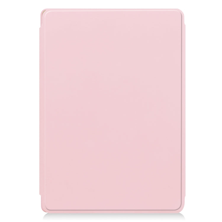 For Lenovo Tab M11/Xiaoxin Pad 11 2024 360 Rotation Transparent Smart Leather Case with Keyboard(Pink) - free shipping - PMC Jewellery - Order now!