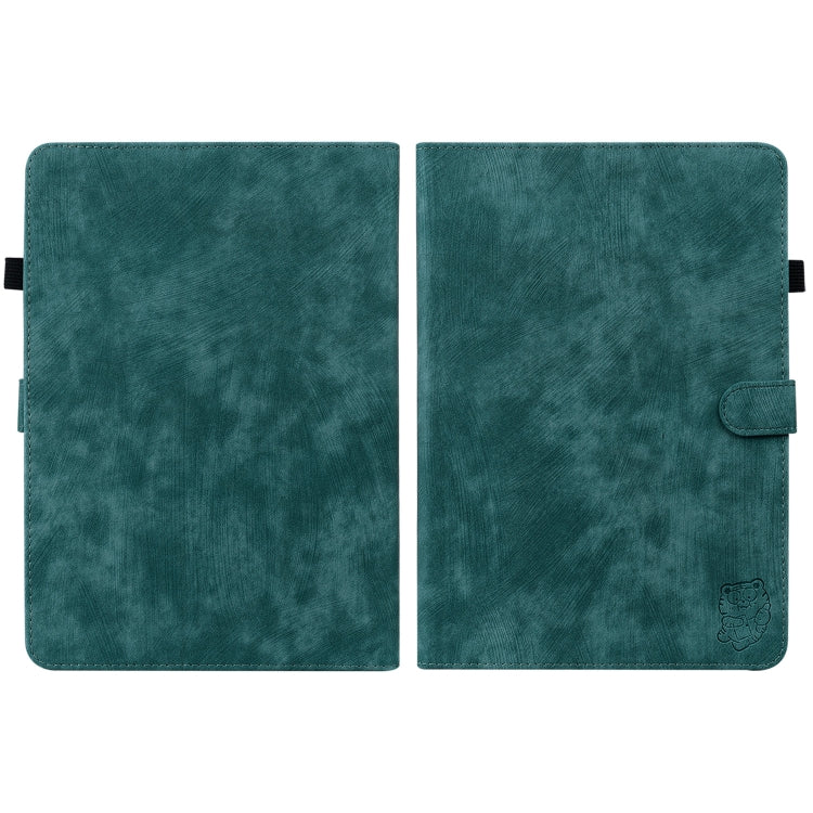 For Amazon Kindle Paperwhite 5  2023 2024 Tiger Pattern Flip Leather Tablet Case(Dark Green) - Amazon by PMC Jewellery | Online Shopping South Africa | PMC Jewellery | Buy Now Pay Later Mobicred