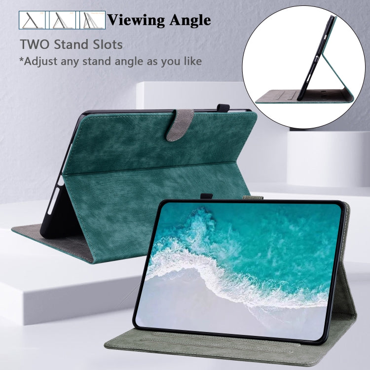 For Amazon Kindle Paperwhite 5  2023 2024 Tiger Pattern Flip Leather Tablet Case(Dark Green) - Amazon by PMC Jewellery | Online Shopping South Africa | PMC Jewellery | Buy Now Pay Later Mobicred