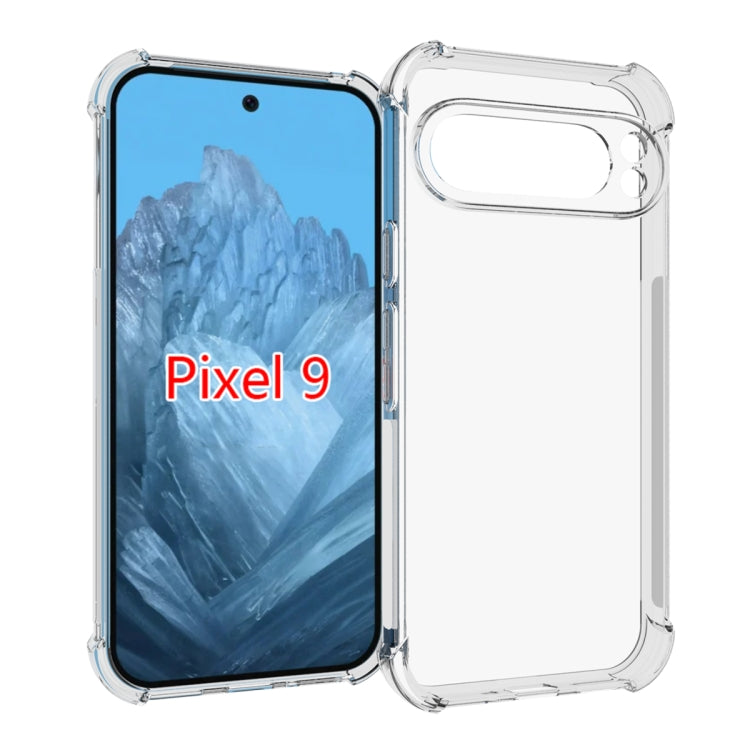 For Google Pixel 9 Pro / 9 Shockproof Non-slip Thickening TPU Phone Case(Transparent) - Google Cases by PMC TechLife | Online Shopping South Africa | PMC TechLife | Buy Now Pay Later Mobicred