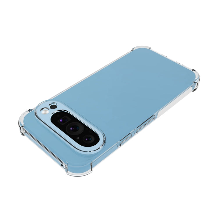 For Google Pixel 9 Pro / 9 Shockproof Non-slip Thickening TPU Phone Case(Transparent) - Google Cases by PMC TechLife | Online Shopping South Africa | PMC TechLife | Buy Now Pay Later Mobicred