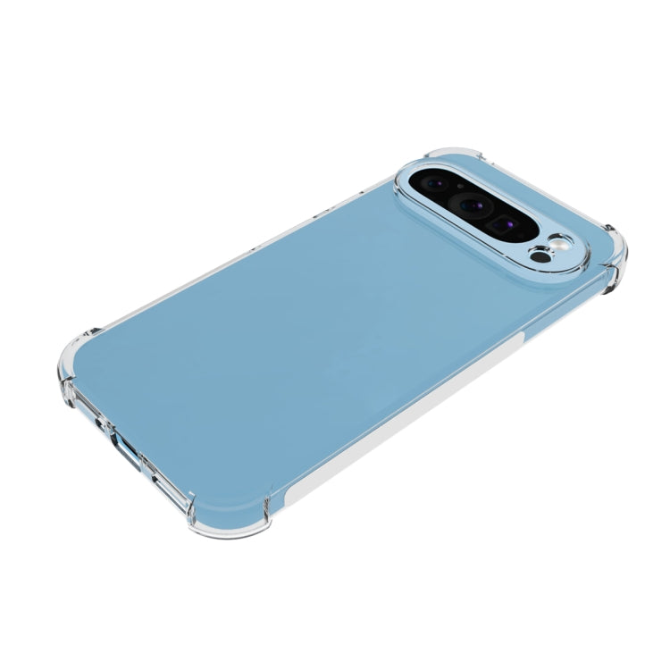 For Google Pixel 9 Pro / 9 Shockproof Non-slip Thickening TPU Phone Case(Transparent) - Google Cases by PMC TechLife | Online Shopping South Africa | PMC TechLife | Buy Now Pay Later Mobicred
