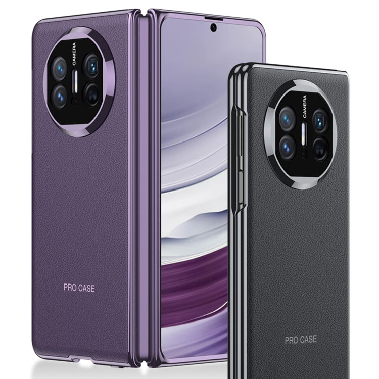 For Huawei Mate X5 GKK Leather Ultra-thin Electroplating Shockproof Phone Case(Purple) - free shipping - PMC Jewellery - Order now!