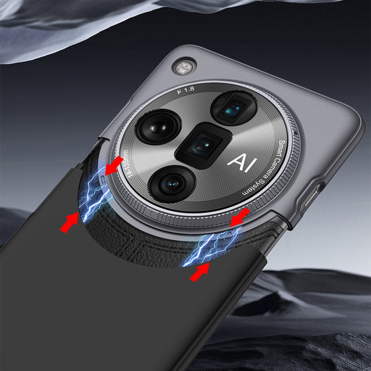 For OPPO Find X7 GKK Mortise-Tenon Connection Contrast Color Shockproof Phone Case(Black) - OPPO Cases by GKK | Online Shopping South Africa | PMC TechLife | Buy Now Pay Later Mobicred