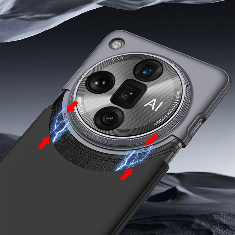 For OPPO Find X7 Ultra GKK Mortise-Tenon Connection Contrast Color Shockproof Phone Case(Black) - OPPO Cases by GKK | Online Shopping South Africa | PMC TechLife | Buy Now Pay Later Mobicred