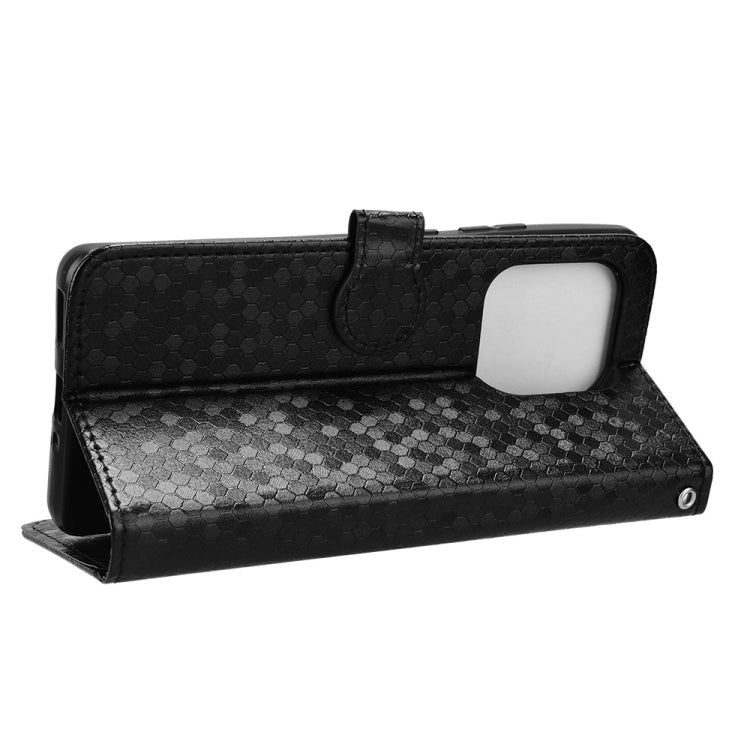 For Motorola Edge 50 Ultra Honeycomb Dot Texture Leather Phone Case(Black) - free shipping - PMC TechLife - Order now!