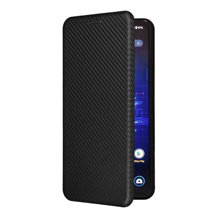 For ASUS ROG Phone 8 Pro Carbon Fiber Texture Flip Leather Phone Case(Black) - free shipping - PMC TechLife - Order now!