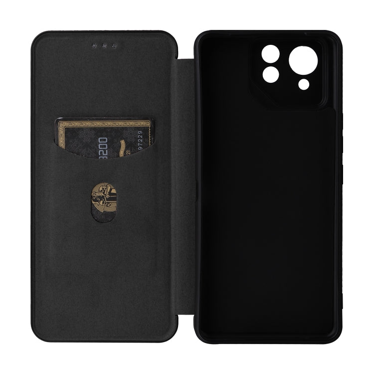 For ASUS ROG Phone 8 Pro Carbon Fiber Texture Flip Leather Phone Case(Black) - free shipping - PMC TechLife - Order now!