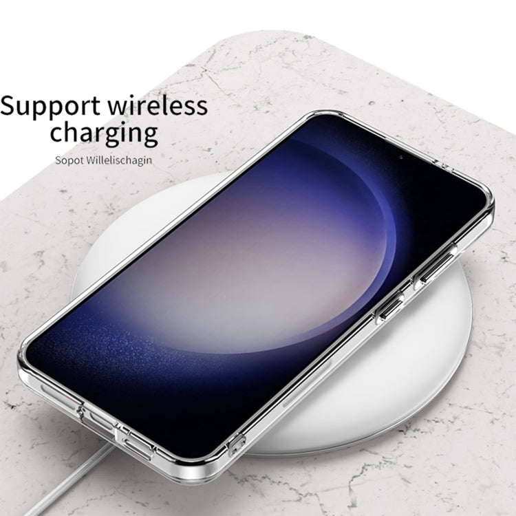 For Samsung Galaxy S24 Ultra 5G GKK Space Frame Transparent PC + TPU Phone Case with Wrist Strap(White) - Galaxy S24 Ultra 5G Cases by GKK | Online Shopping South Africa | PMC TechLife