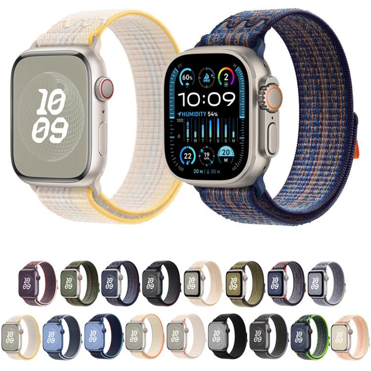 For Apple Watch SE 2022 44mm Loop Nylon Watch Band(Colorful Starlight) - free shipping - PMC TechLife - Order now!