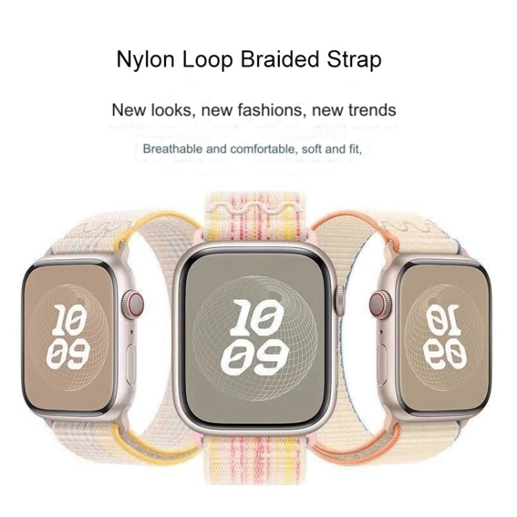 For Apple Watch Series 7 45mm Loop Nylon Watch Band(Starlight) - free shipping - PMC TechLife - Order now!
