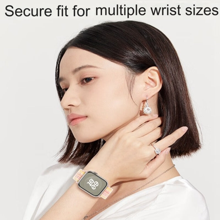 For Apple Watch Series 7 45mm Loop Nylon Watch Band(Starlight) - free shipping - PMC TechLife - Order now!