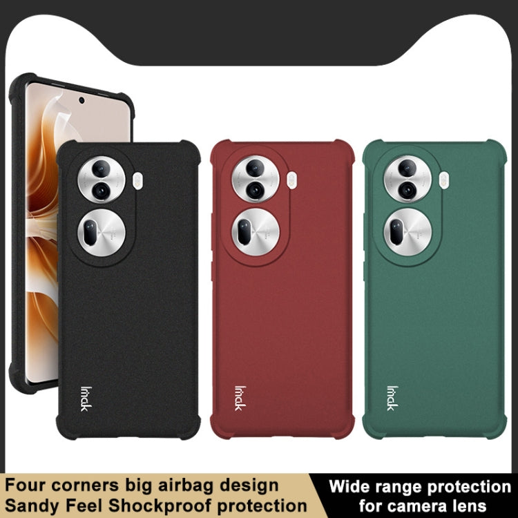 For OPPO Reno11 Pro 5G Global imak Shockproof Airbag TPU Phone Case(Matte Black) - OPPO Cases by imak | Online Shopping South Africa | PMC Jewellery | Buy Now Pay Later Mobicred