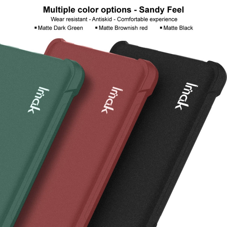 For OPPO Reno11 Pro 5G Global imak Shockproof Airbag TPU Phone Case(Matte Black) - OPPO Cases by imak | Online Shopping South Africa | PMC Jewellery | Buy Now Pay Later Mobicred