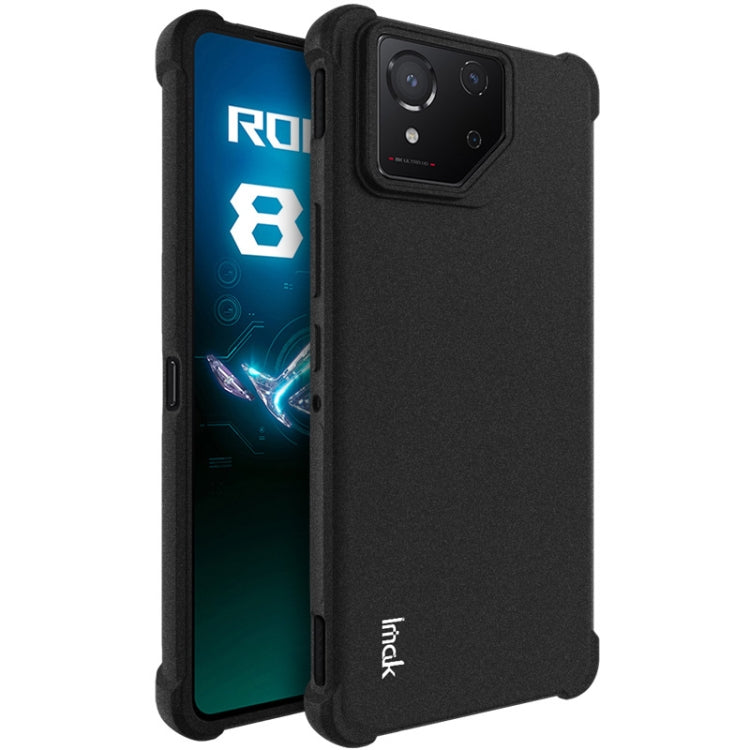 For Asus ROG Phone 8 / Phone 8 Pro imak Shockproof Airbag TPU Phone Case(Matte Black) - ASUS Cases by imak | Online Shopping South Africa | PMC TechLife | Buy Now Pay Later Mobicred