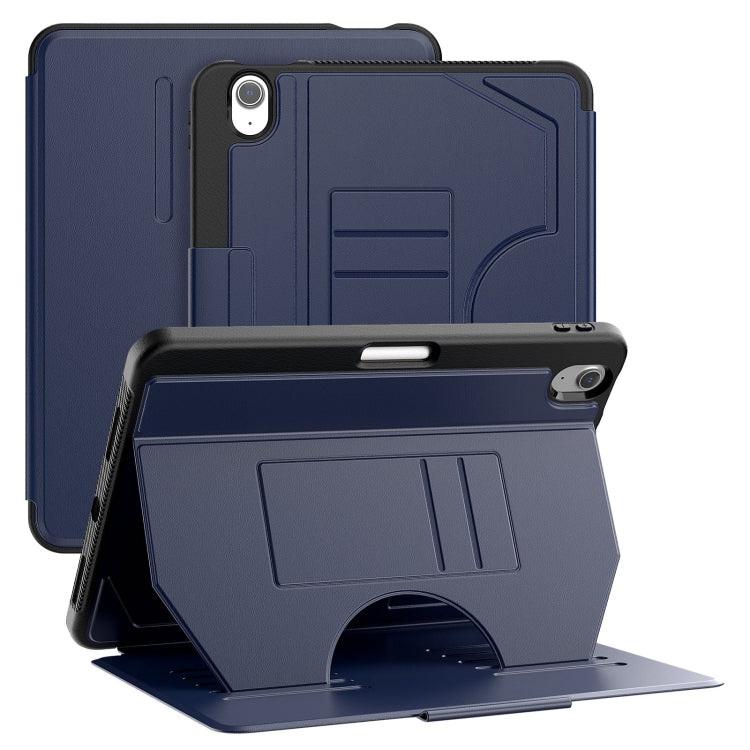 For iPad Air 11 2024 Notebook Magnetic Leather Tablet Case(Navy Blue) - iPad Air 11 2024 Cases by PMC TechLife | Online Shopping South Africa | PMC TechLife | Buy Now Pay Later Mobicred