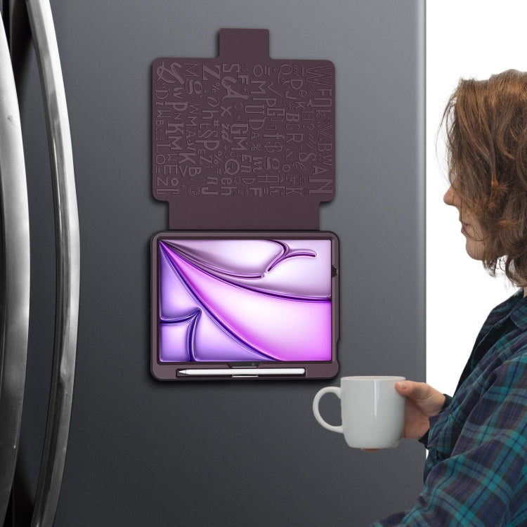 For iPad Air 11 2025 / 2024 Notebook Magnetic Leather Tablet Case(Purple) - free shipping - PMC TechLife - Order now!