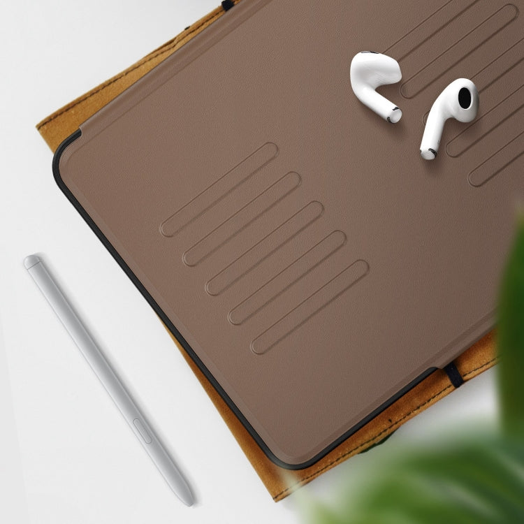For iPad Air 11 2024 Notebook Magnetic Leather Tablet Case(Brown) - iPad Air 11 2024 Cases by PMC TechLife | Online Shopping South Africa | PMC TechLife | Buy Now Pay Later Mobicred