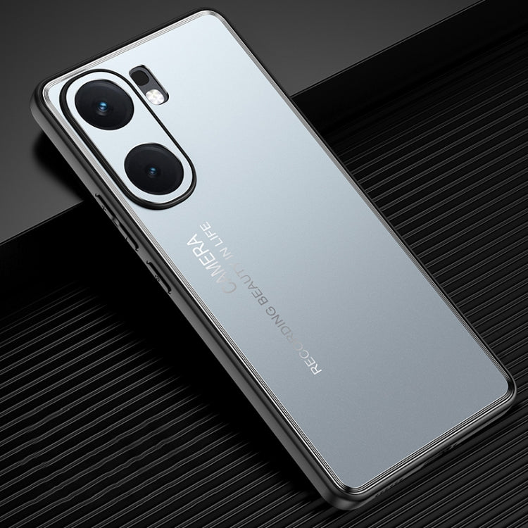 For vivo iQOO Neo 9 Pro Frosted Metal Phone Case(Blue) - vivo Cases by PMC TechLife | Online Shopping South Africa | PMC TechLife | Buy Now Pay Later Mobicred