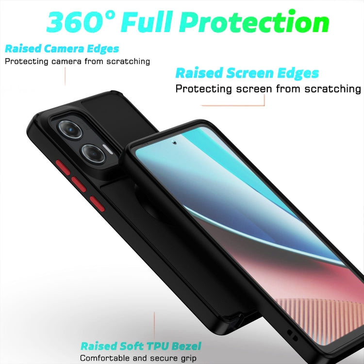 For Motorola Moto G Stylus 5G 2024 Q Shadow 1 Series TPU + PC Phone Case with Ring(Red) - Motorola Cases by PMC TechLife | Online Shopping South Africa | PMC TechLife | Buy Now Pay Later Mobicred