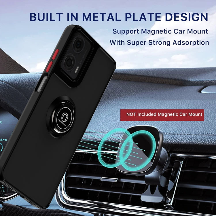For Motorola Moto G24 / G04 Q Shadow 1 Series TPU + PC Phone Case with Ring(Red) - Motorola Cases by PMC TechLife | Online Shopping South Africa | PMC TechLife | Buy Now Pay Later Mobicred