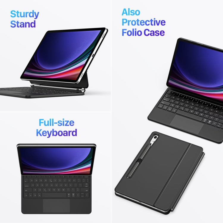 For Samsung Galaxy Tab S9 / S8 / S7 DUX DUCIS MK Series Floating Magnetic Keyboard Tablet Leather Case - Samsung Keyboard by DUX DUCIS | Online Shopping South Africa | PMC TechLife | Buy Now Pay Later Mobicred